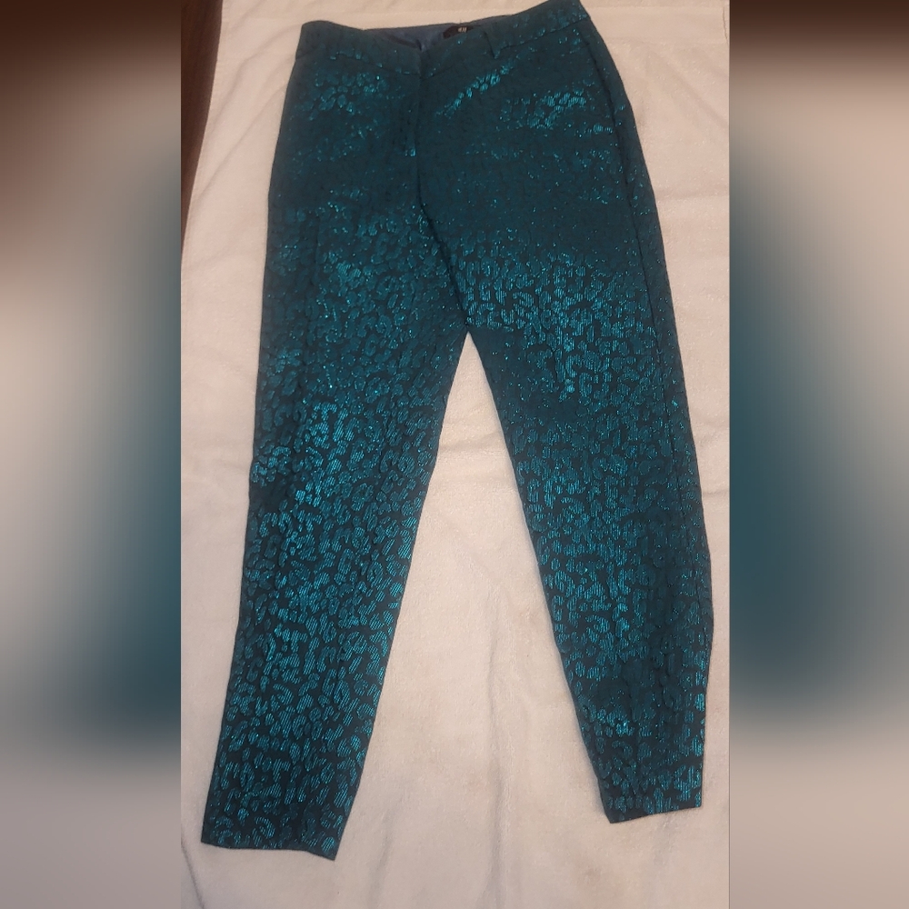 H&M Teal Skinny Pants